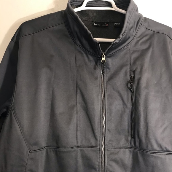 NEW SwissTech Grey Men's Softshell Jacket Size 4XL - Picture 2 of 5